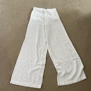 WOMENS WHITE LINEN PANTS